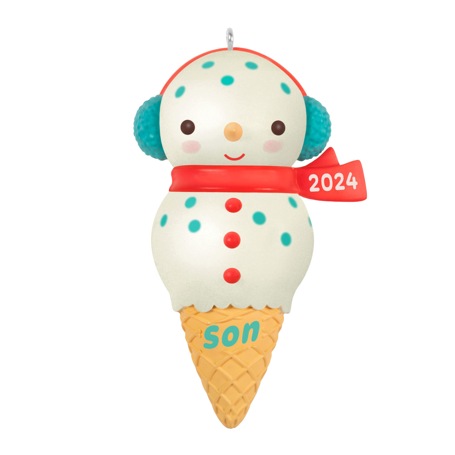 Son Snowman Ice Cream Cone 2024 Ornament Keepsake Ornaments Hallmark