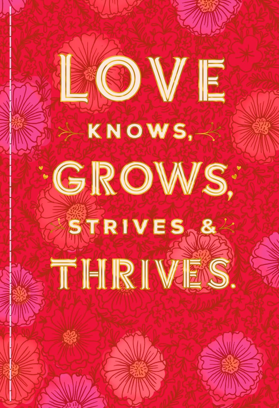 Love Thrives Valentine s Day Card for Someone Special 