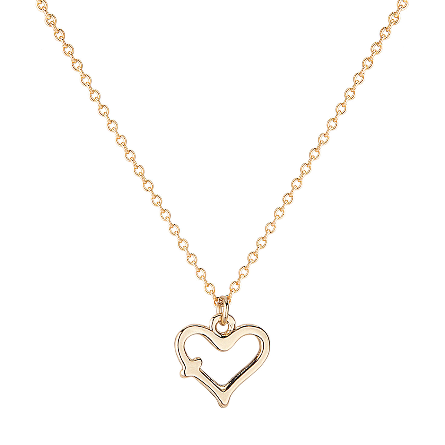 Roman Gold Cross Heart Necklace for Kids - Necklaces | Hallmark