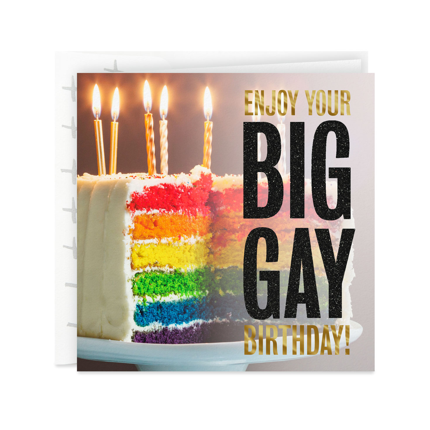 Big Gay Cake With Candles Birthday Card for only USD 3.99 | Hallmark