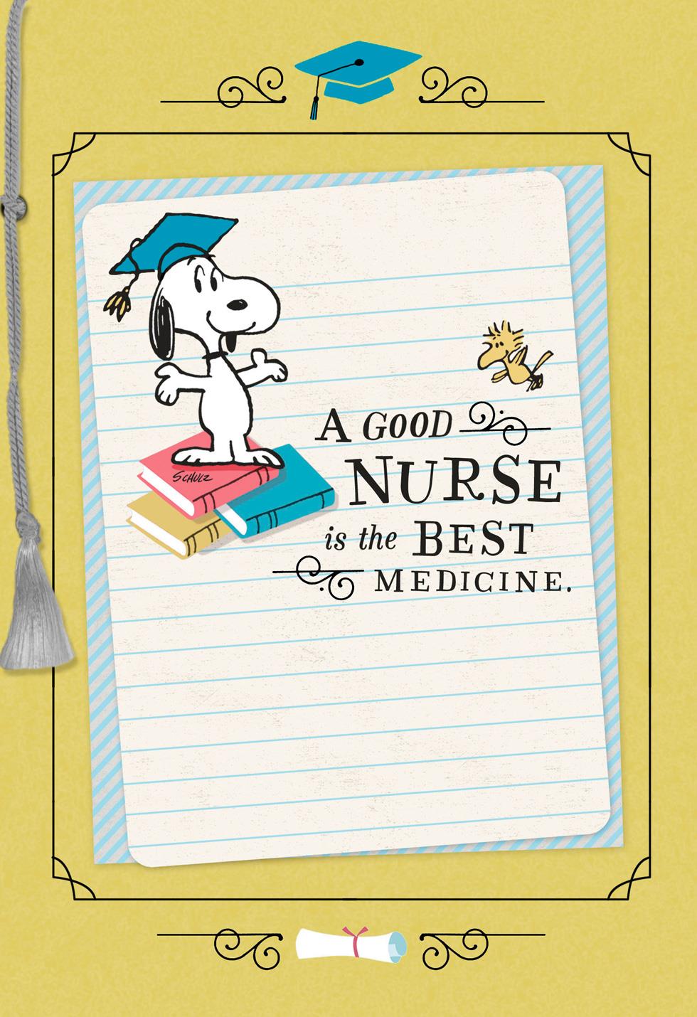 graduation for status congratulations Card Graduation Nursing Snoopy Greeting   Cards School