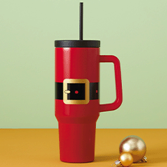 Free Santa Travel Mug with purchase of $125 or more